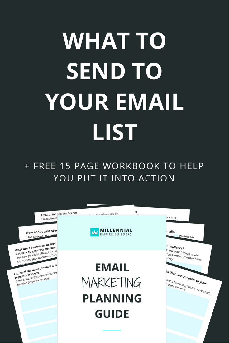 Every professional needs to have an email list to build credibility and stay top of mind. In this article, you're going to learn different things to send your email list and then the workbook will help you plan out 13 emails to get started. Click through to read the article and download the free workbook.